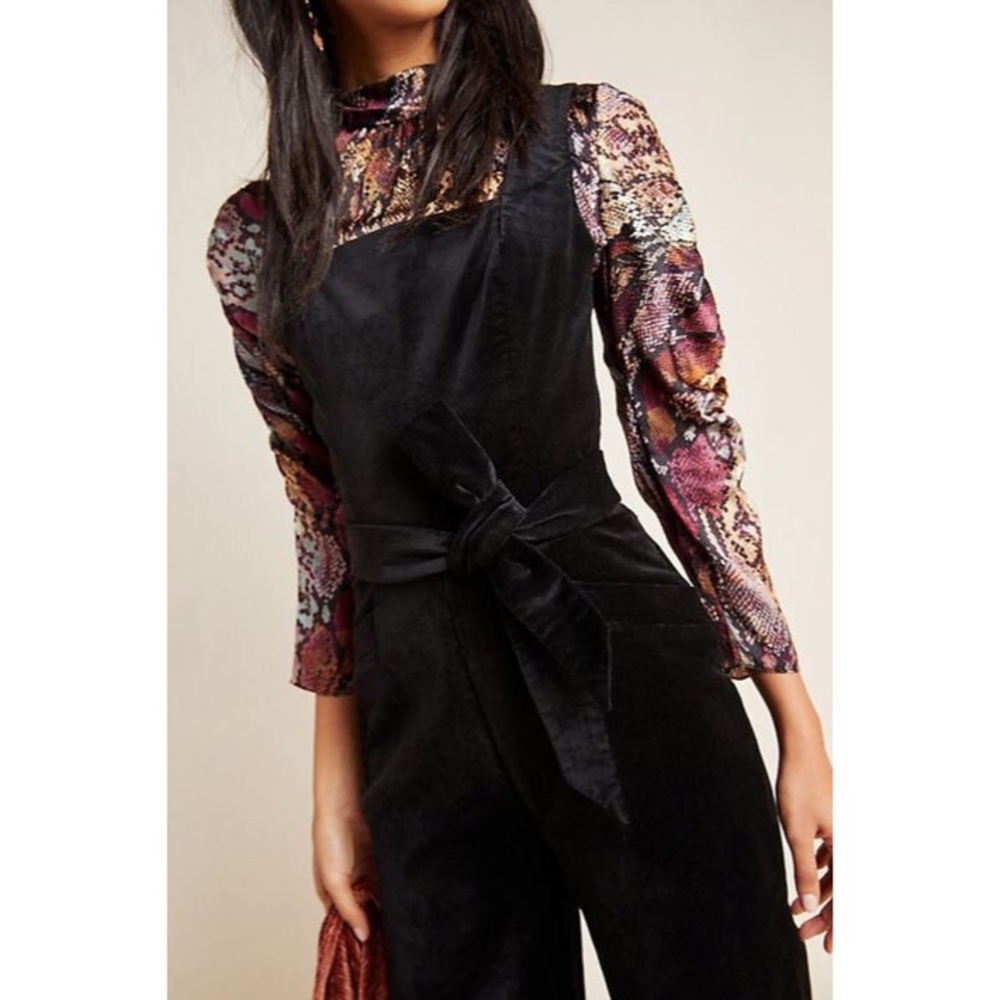 Anthropologie Paige Velvet Jumpsuit